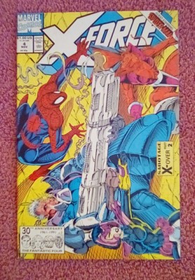 X-Force # 4 (11/91, Marvel) 9.2 NM- (3rd appearance Deadpool, Spider ...