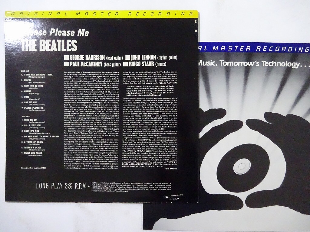 The Beatles Please Please Me Mobile Fidelity Sound Lab MFSL 1-101