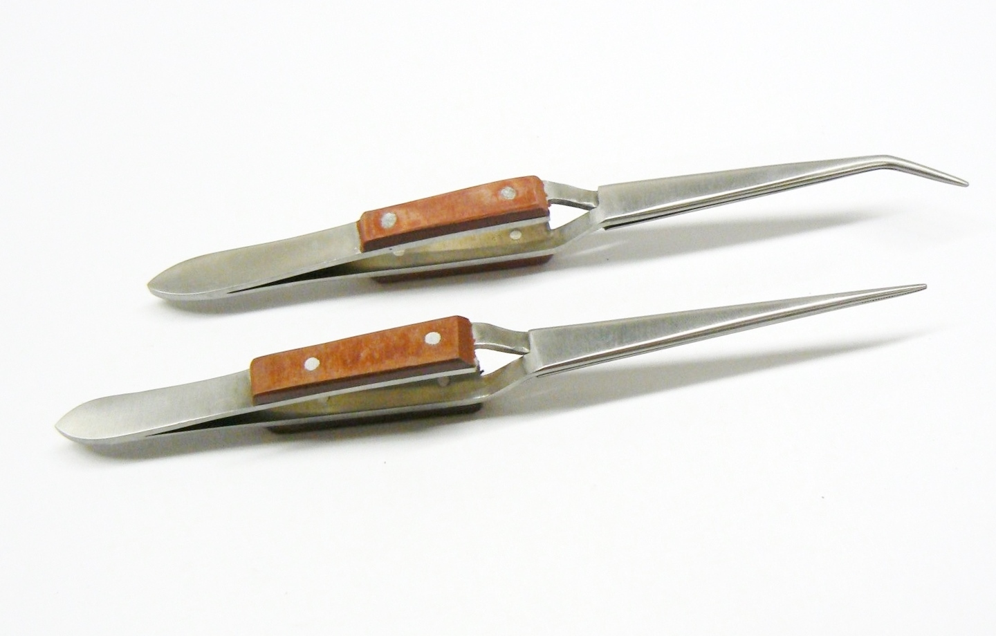 Assembly Tweezer: Stainless Steel, Straight Tip, 6-1/2 OAL