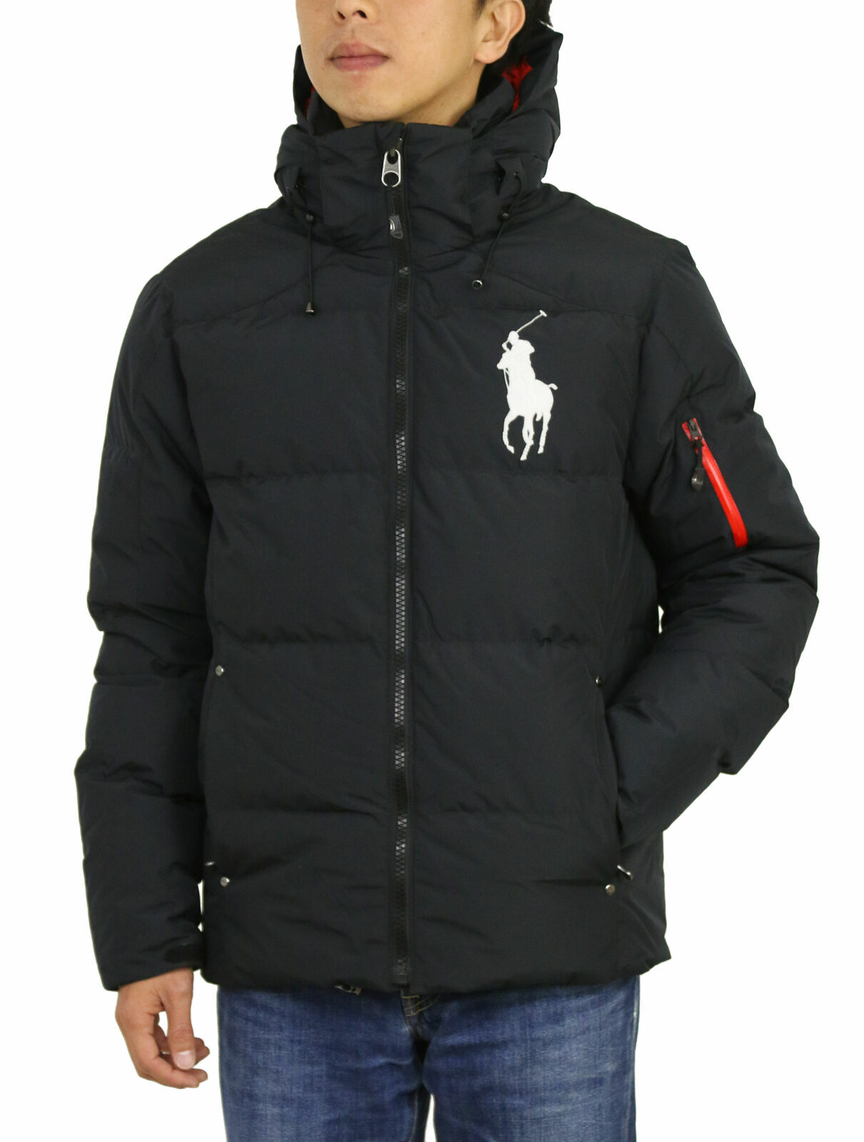$349 Nuova con etichette Autentica Polo Uomo Ralph Lauren DOWN Fill Jacket Big Pony Blu