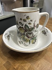Weatherby Hanley Royal Falcon Ware Washstand Set Of Pitcher And Bowl