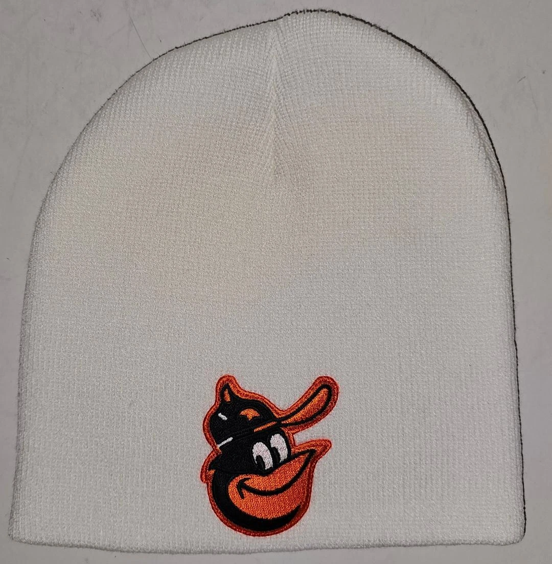 Baltimore Orioles Beanie Knit Hat CLASSIC M.L.B PATCH/LOGO