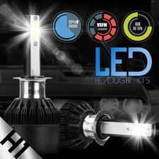 H1 Cree Led Headlight Conversion Kit 388w 38800lm Lamp Bulb High Lo Beam 6000k H1 Cree Led Headlight Conversion Kit 388w 38800lm Lamp Bulb High Lo Beam 6000k