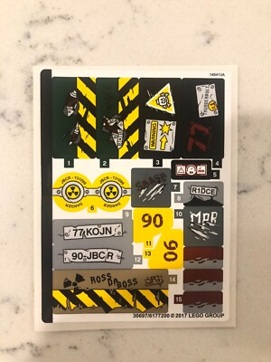 LEGO STICKER SHEET for 76078 Hulk vs. Red Skull, New & Genuine! | eBay