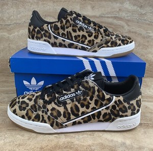 Adidas Continental 80 Shoes Pony Hair Leopard Print Sneakers | eBay