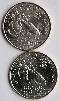 2023 P D Bessie Coleman American Women Quarter 2-Coin Set BU A01