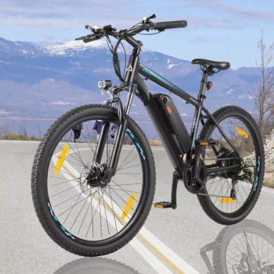 500W 26'' Electric Bicycle Mountain Ebike 20MPH 48V 10.4AH 21-Speed Up to 50Miles