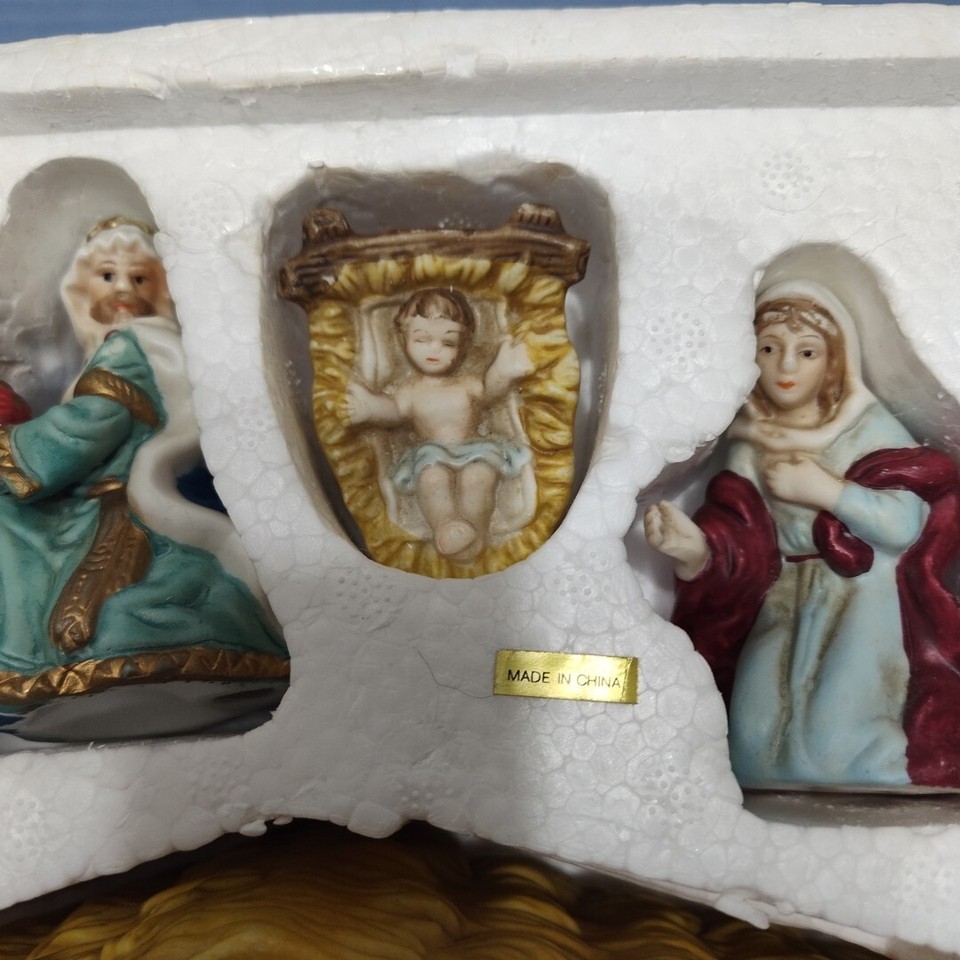 Trim A Home 11 Pc. Porcelain Nativity Figurines Kmart Vintage eBay