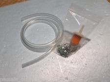 Kit, Four Feet 1/4" ID Fuel Line, One Universal Fuel Filter,  Six Hose Clamps