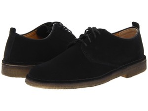 clarks originals desert london black suede