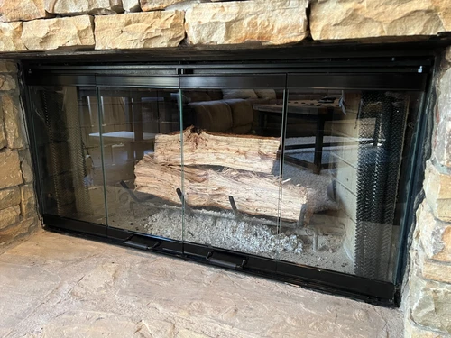 Fireplace Glass Door Set For Heatilator Fireplace