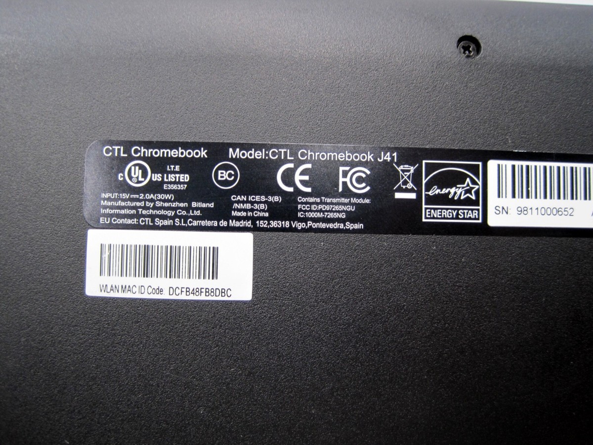 CTL Chromebook J41 4GB Ram 32GB 11.6 CTL Chromebook J41 4GB Ram 32GB 11.6