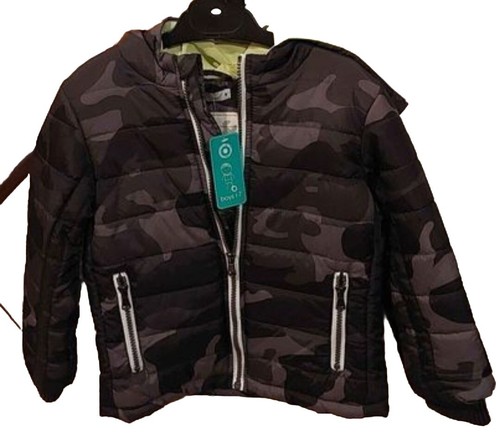 New With Tags Boys Target Winter Hooded Puffer Coat/Jacket Size 4-camo - Picture 13 of 16