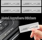 amg Logo 4x Emblem Aufkleber Metall sticker Schlüssel spiegel innen Mercedes