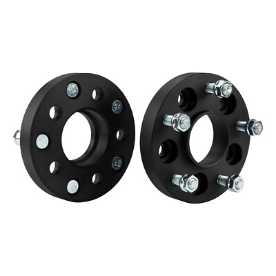 4-Piece Wheel Spacers (1" Thick) – 5x4.5 Bolt Pattern, 1/2"-20 Studs, For Ford & Jeep Vehicles