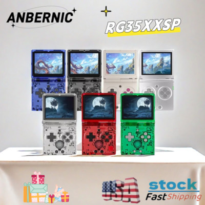 ANBERNIC RG35XXSP Handheld Retro Game Console 3.5' IPS Screen 64G 4K