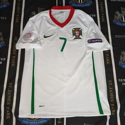 Portugal Away Football Shirt Jersey Nike 2008 2010 Cristiano