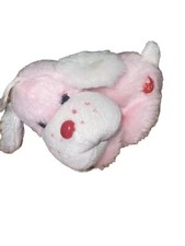 Vintage 1987 Dan Dee 4" Plush Pink Puppy Dog Hearts Valentine  s Day Mini
