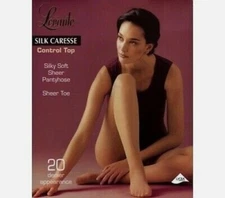 LEVANTE Silk Caresse Control Top Silky Sheer Pantyhose 20 Denier GRIS 3 TALL-S6