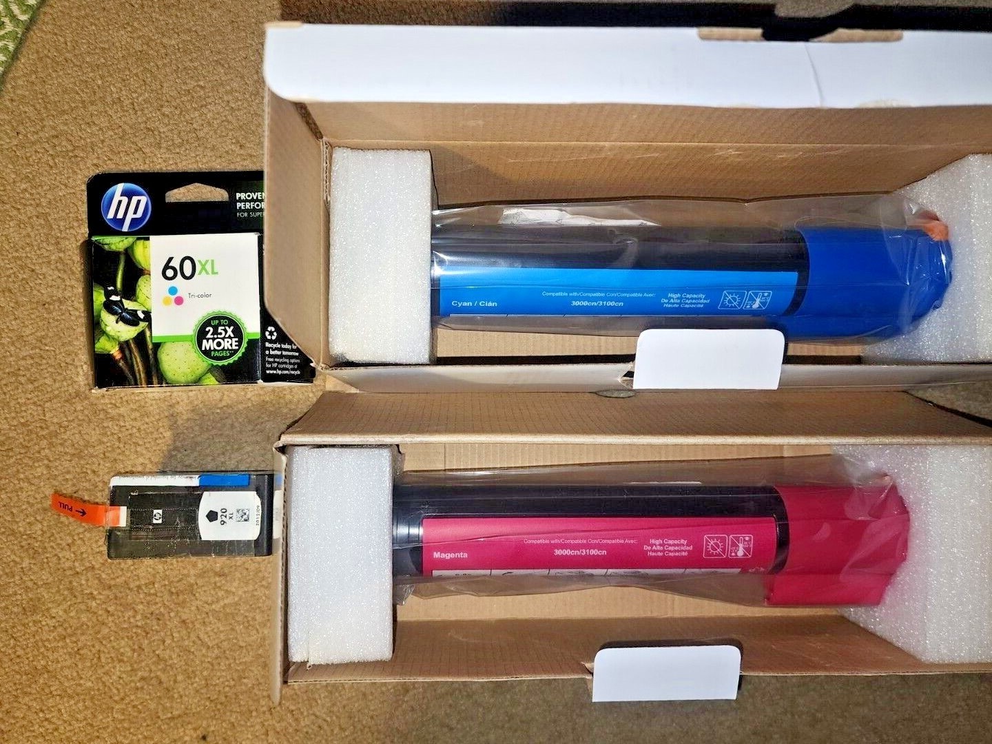 INK cartridges &/or toners (NO BUNDLE DEAL SOLD SERERATELY)-image