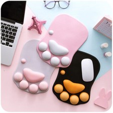 Cute Cat Paw Mouse Pad Kawaii Gaming Desk Pad Nonslip Silicone Mice Mat