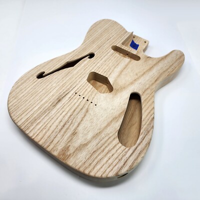 Brio 2 piece Roasted Swamp Ash Body ''Thinline'' T-Style Unfinished