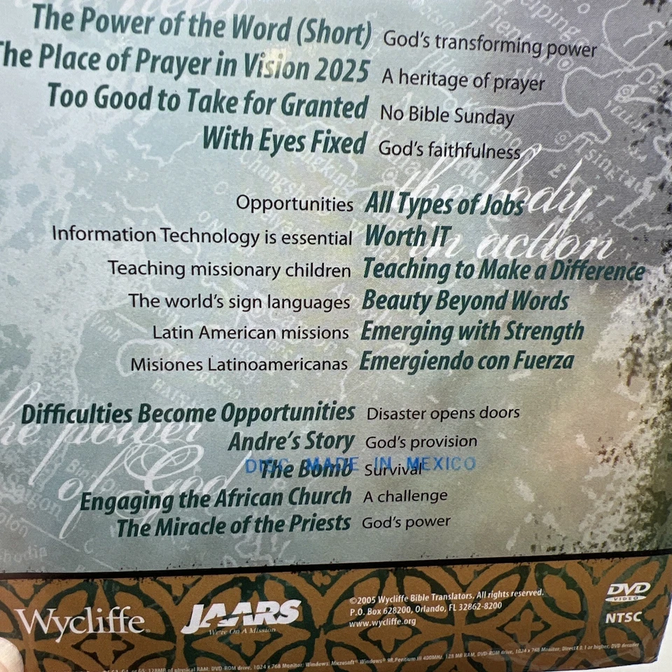 Pass The Vision Wycliffe Educational DVD - Image 2 of 4