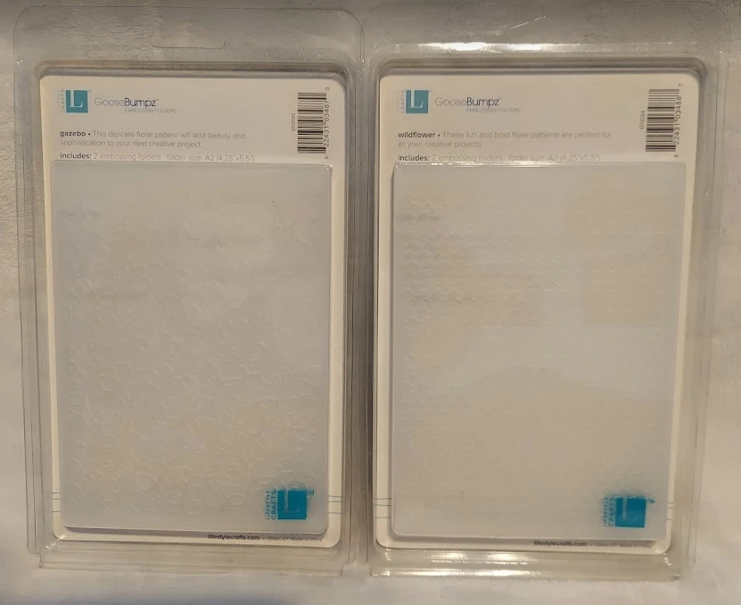 NEW LifeStyle Crafts QUICKUTZ Embossing Folders GAZEBO and WILDFLOWER *RETIRED* - Image 2 of 2