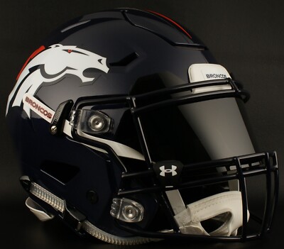 DENVER BRONCOS NFL Riddell SPEEDFLEX Authentic Gameday Football Helmet
