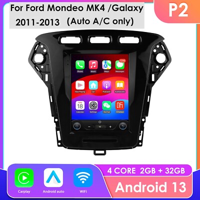 9.7'' Autoradio für Ford Mondeo MK4 2011-2013 BT CarPlay Android 13 Navi GPS 32GB