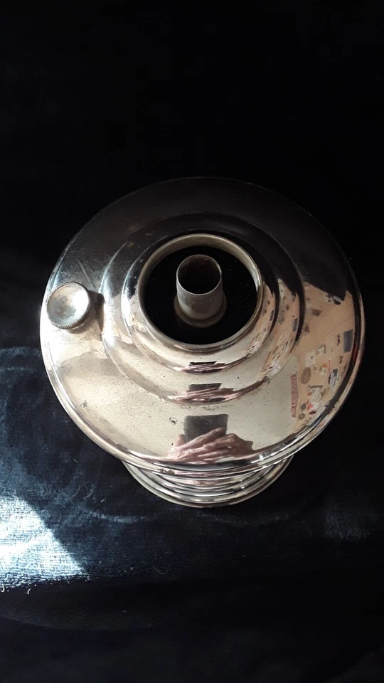 BASE LÁMPARA ACEITE ALADDIN NÍQUEL MODELO 12--"VERT NICE" Foto 4 de 4