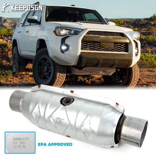 2.5" Inlet/Outlet Catalytic Converter EPA+Heat Shield For Toyota