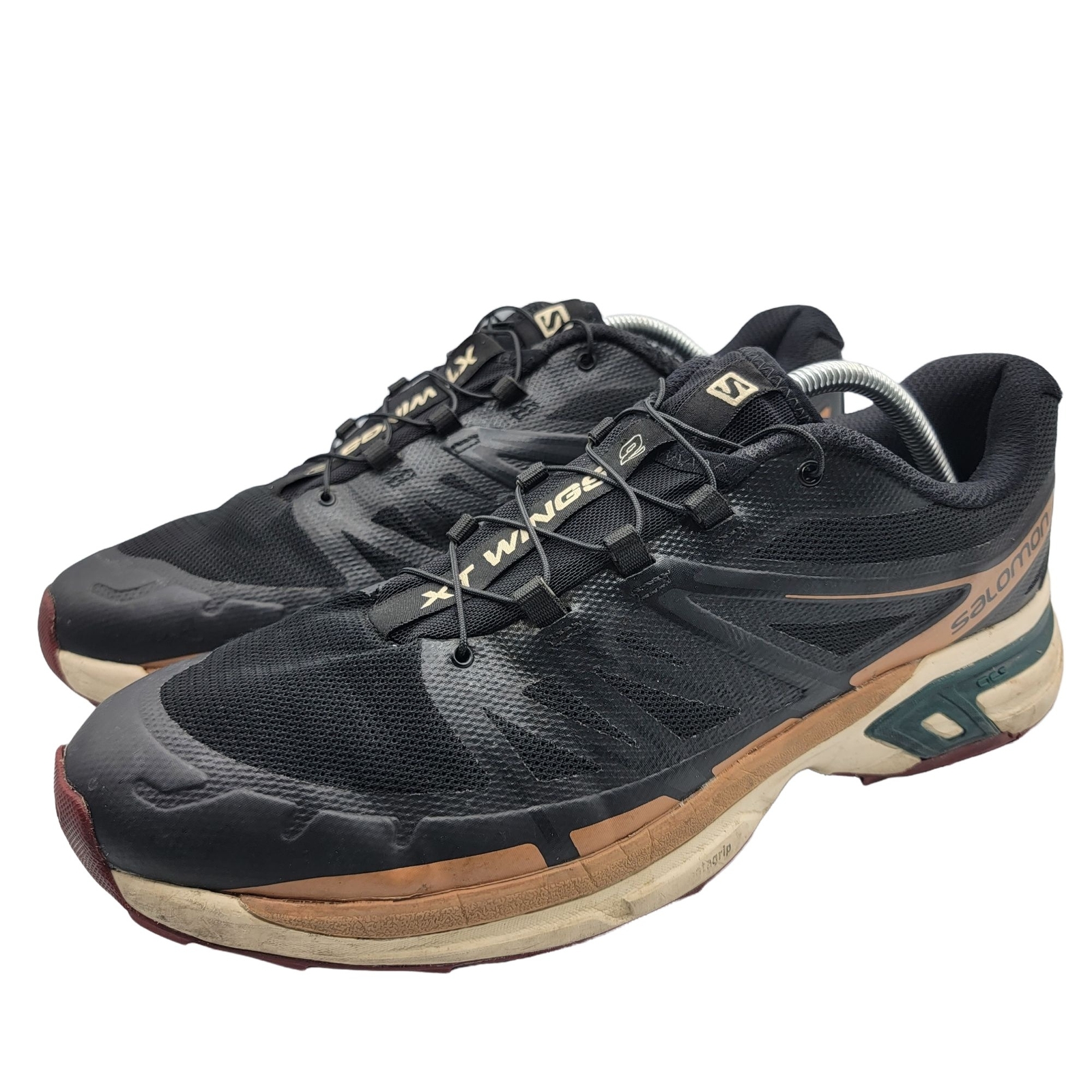Scarpe Salomon XT Wings 2 da uomo 11 5 nere sabbia sbiancata sentieri escursionistici outdoor