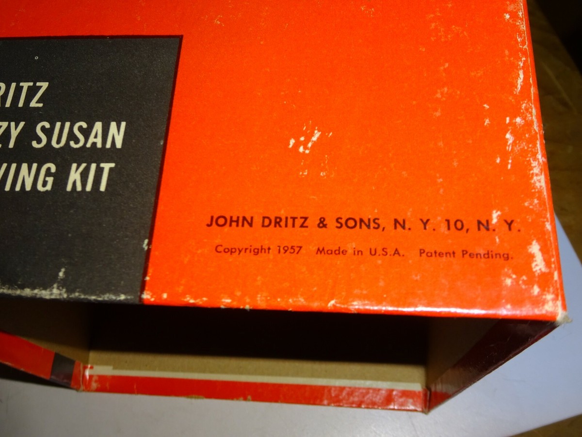 1957 Dritz Lazy Susan Sewing Kit # 544NT box empty | eBay