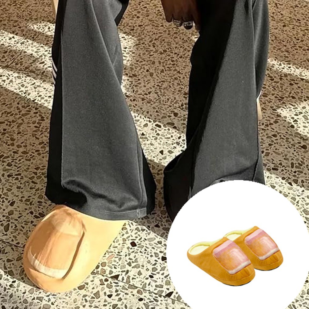 SAOLA 2 x (scivolo punta grande ciabatte umoristiche suola spessa punta grande antiscivolo divertimento enorme4636