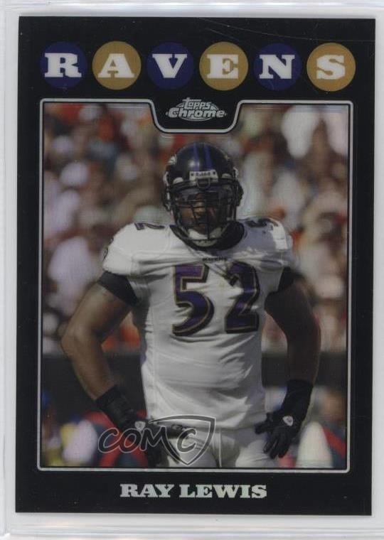 2008 Topps Chrome Refractor Ray Lewis #TC116 HOF 7v7