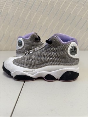 Nike Air Jordan Retro 13 Shoes Sz 13.5C  Mid Lilac White Houndstooth DN3939-015