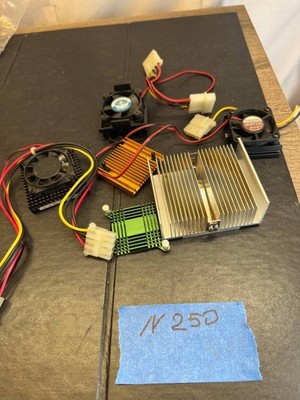 CPU Heatsinks & Fans Lot   Sunon, Vantec, Pentium Processor Cooler + Extras