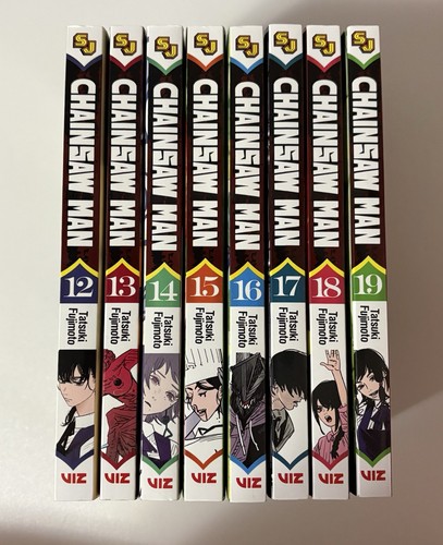Chainsaw Man Manga Set Volumes 12-19 English Viz Media