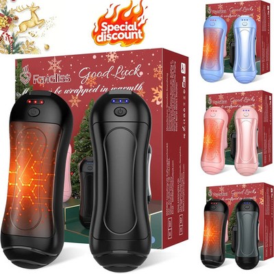    2x Tragbare Handwärmer USB Power Bank Elektrische Taschenwärmer Wärmer 2in1