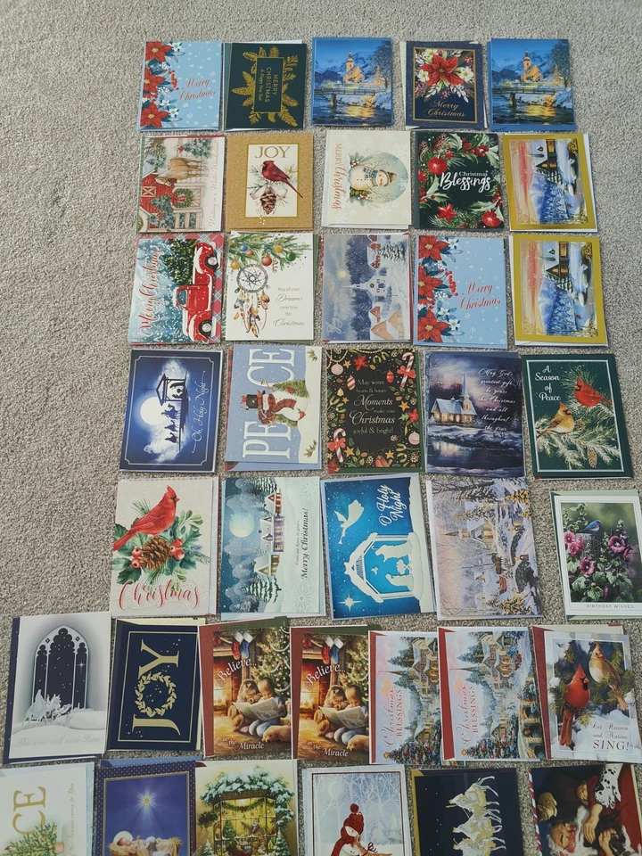 Lote de 35 ~ Mixtas ~ Fiestas Navidad Felicitaciones Postales Foto 2 de 4