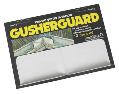 Gusher Guard Aluminum White 3/Carded