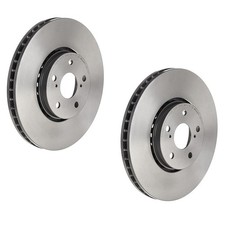 Brembo Pair Set Of 2 Front Vented 319mm Disc Brake Rotors For Lexus Rx330 Rx350