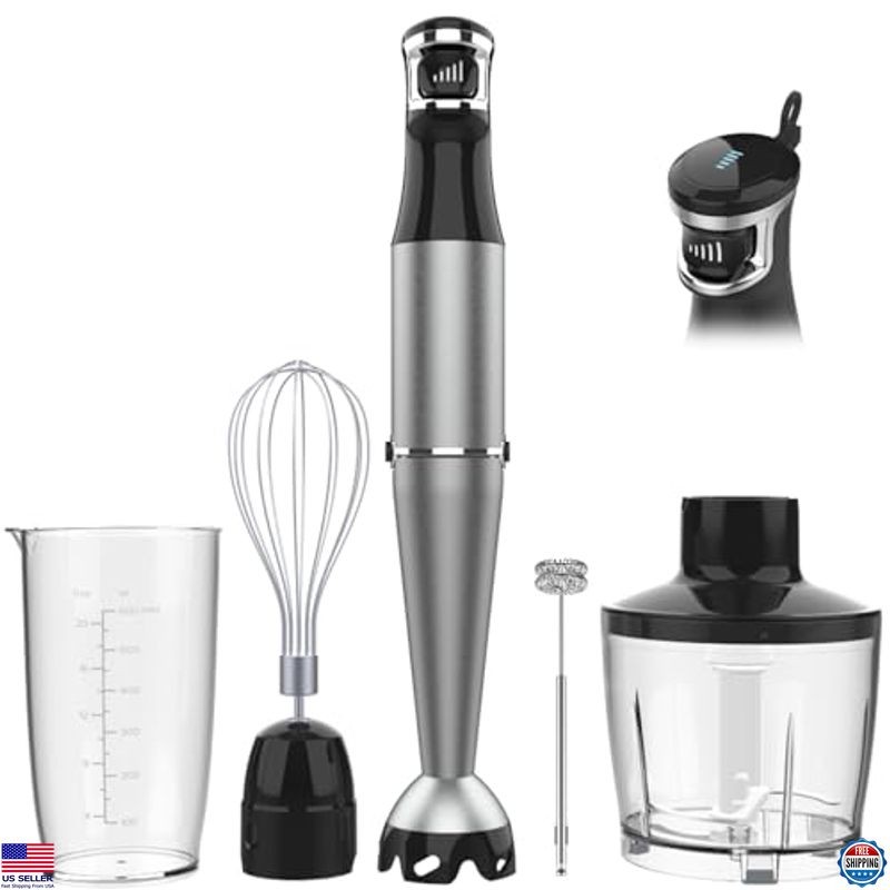 1100W Handheld Immersion Blender Set, 5-in-1 with Chopper, W