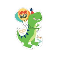 8 Einladungskarten & UmschläGe Dino-Mite