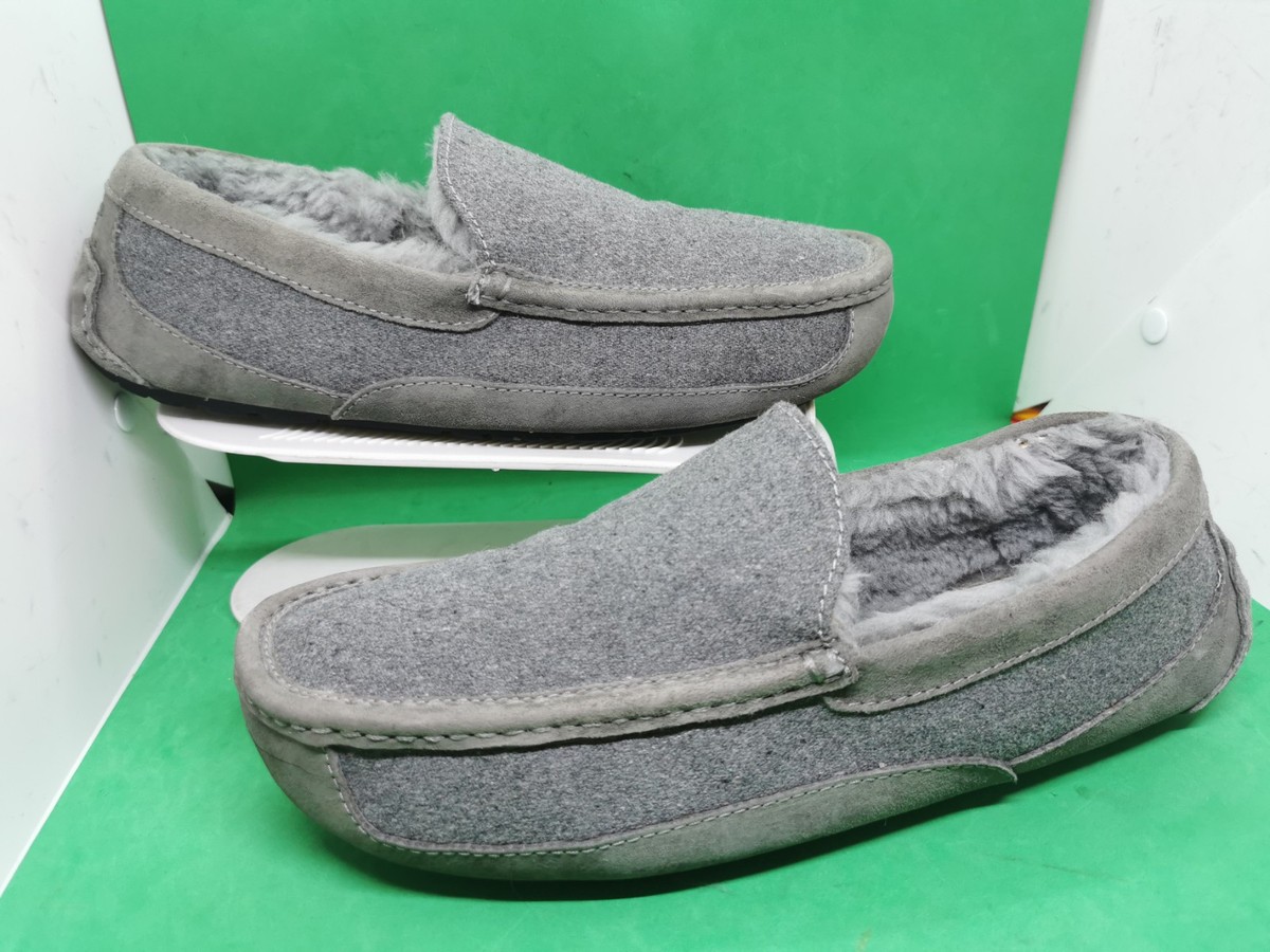 UGG Men\'s Ascot Wool Grey Moccasins Slipper Shoes 3233 UGG Men main image 3