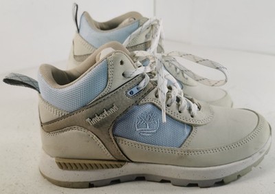 Timberland Field Trekker Mid Damen Walking Sneaker Stiefel Beige Blau UK 4 EU 37
