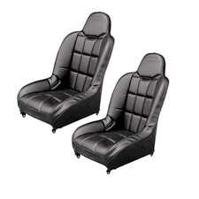 Off-road Suspension Seats Black Vinyl With Black Vinyl Wide Dunebuggy Vw