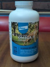 Omega 3 Fish Oil Supplement For Medium/Large Dogs 250Ct Snip Tip Caps BB 12/2025