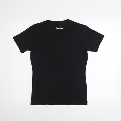 Schwarzes Basic-T-Shirt Damen UK Größe 12 Peter Storm